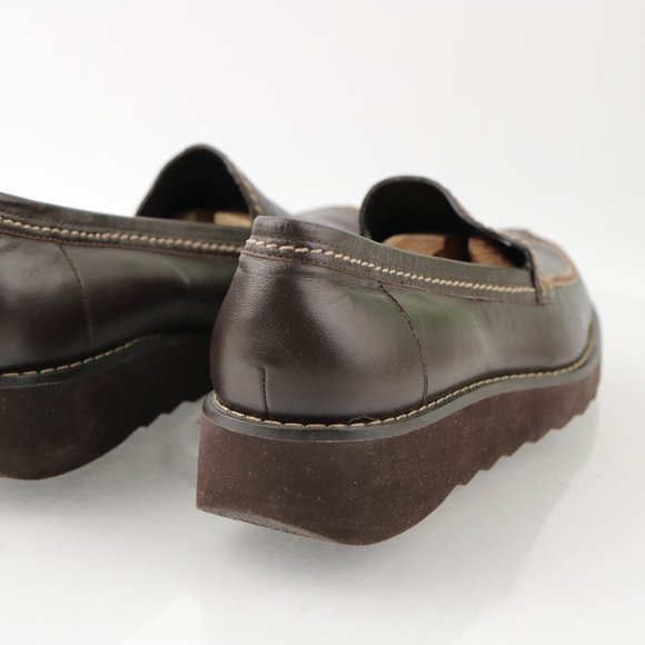 Franco Sarto Women's Nordy Loafer Slip On Shoe Size 9 Brown Leather Flats - Picture 6 of 12